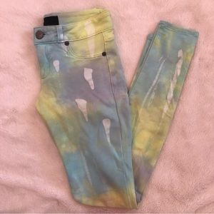 Denimocracy Skinny Stretch Tie Dye Jeans